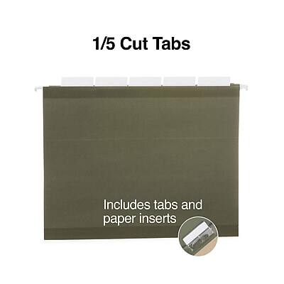 1/5 Cut Tabs  
Includes tabs and paper inserts