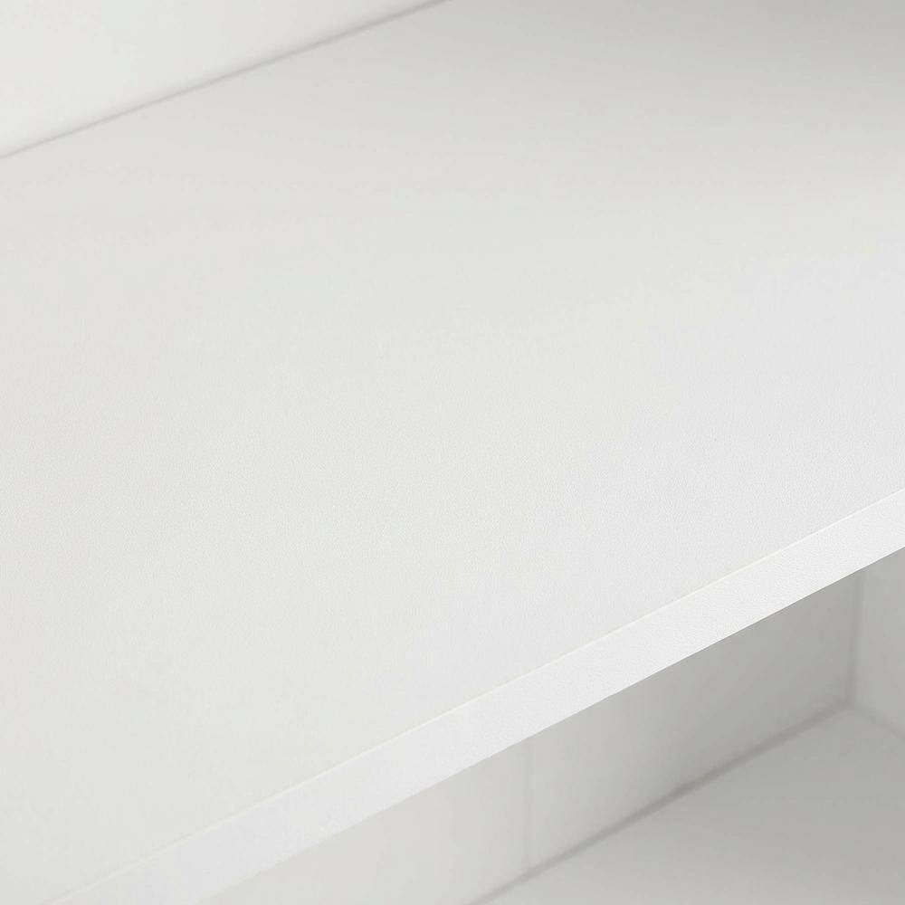 Alt View 1. FurniFact - Wooden bookcase with clean design - White.