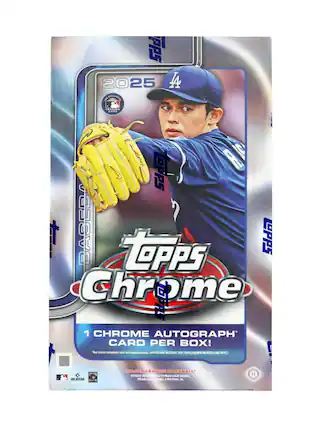 PPS 2025 A ERELURINE TRADING CARD J ePPS R t | ragevo TepPS PPS Chrome ddo 1 CHROME AUTOGRAPH CARD PER BOX! e ceotaie cd Ballec (NO PURCHASE NECESSARY) PLAYERS MAJOR LEAGUE BASEBALL OFFICIALLY LICENSED BY MAJOR LEAGUE BASEBALL Officially licensed by Major League Players, Inc.