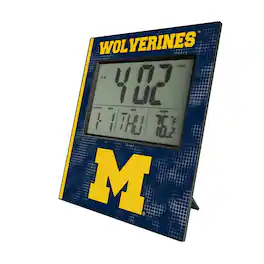 Keyscaper - Michigan Wolverines Hatch Digital Desk Clock - Multicolor