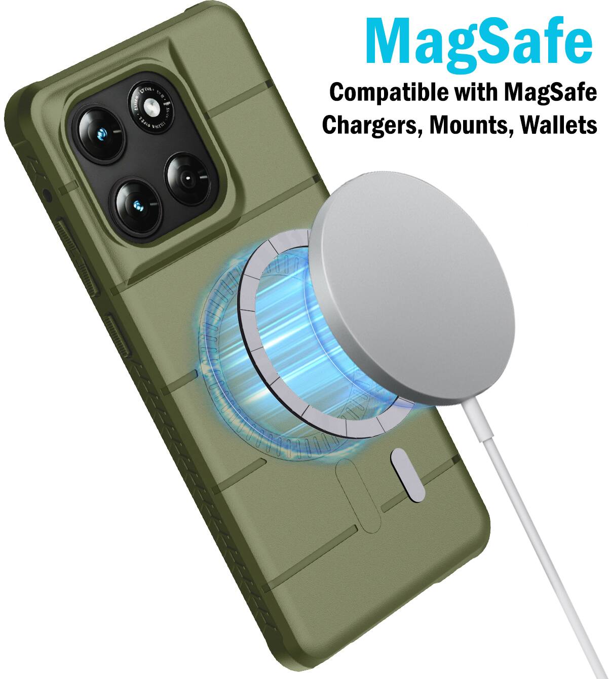 yo, iea PaEsS MagSafe Compatible with MagSafe Chargers, Mounts, Wallets