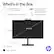 What's in the Box
- HP OmniStudio 23.8" All-in-One Desktop PC
- 90 W Smart AC power adapter
- HP 175C USB black wired keyboard and mouse combo
- Setup instructions
Dimensions:
- 21.27" (W)
- 17.59" (H)
- 23.8" (D)
- 7.28" (D)
Weight: 10.16 lb
Color: Jet black