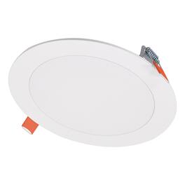 Halo - HLB Lite Matte White 6 in. W LED Canless Recessed Downlight 12.6 W