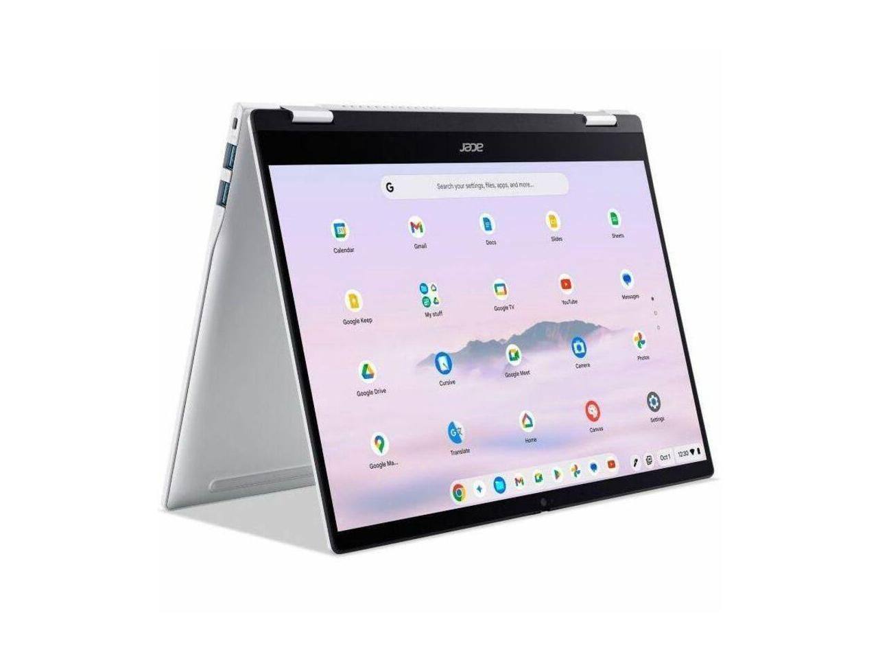 acer G Search your settings, files, apps, and more... Calendar Gmail Docs Slides Sheets Google Keep My stuff Google TV YouTube Camera Photos Google Drive Classroom Google Meet Canvas Google Maps Translate Home Settings Oct 1 12:00