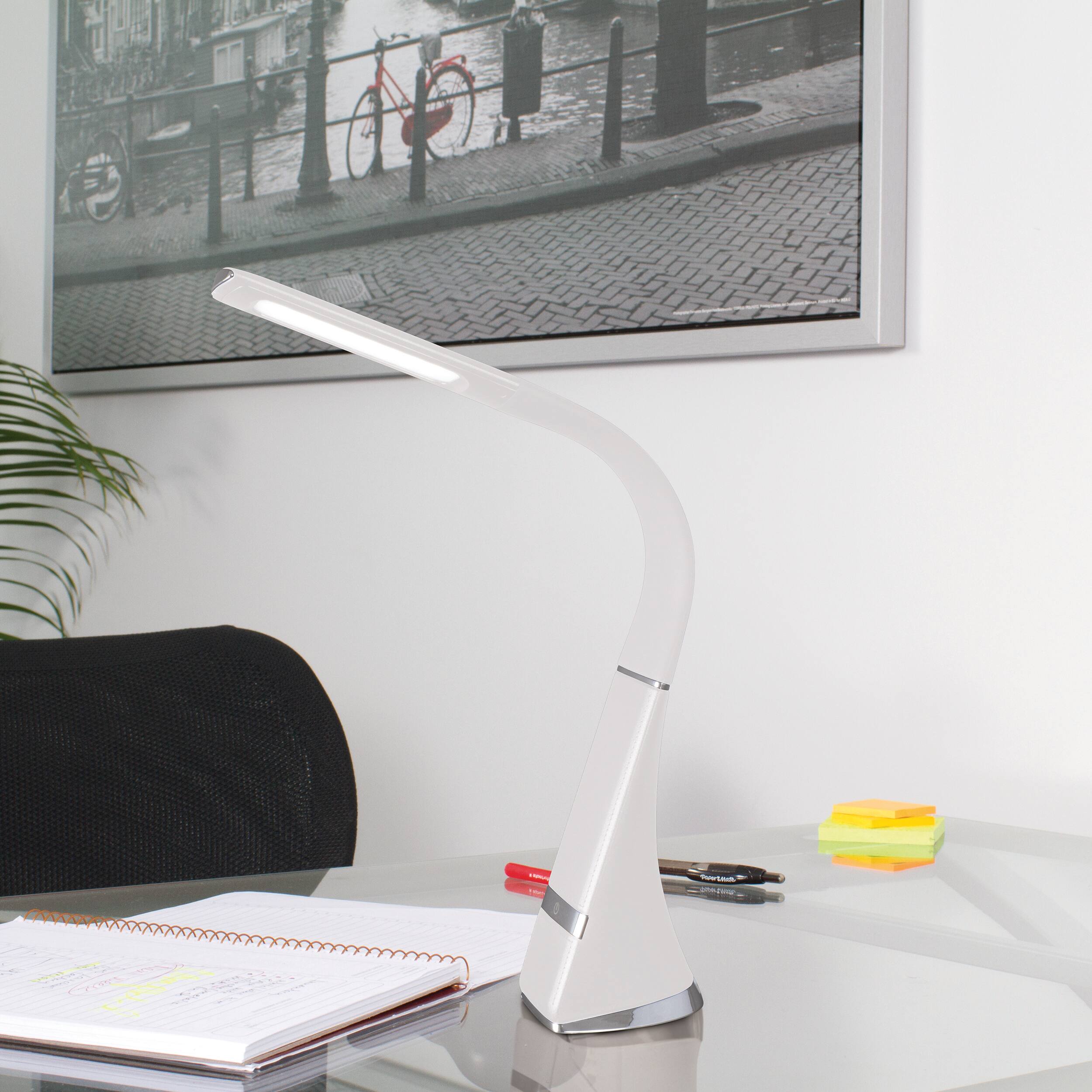 Alt View 16. OttLite - Wellness Series Recharge LED Desk Lamp - White.