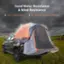 Good Water Resistance & Wind Resistance: 190 T Taffeta Fabric PU 2000 M Waterproof Rating