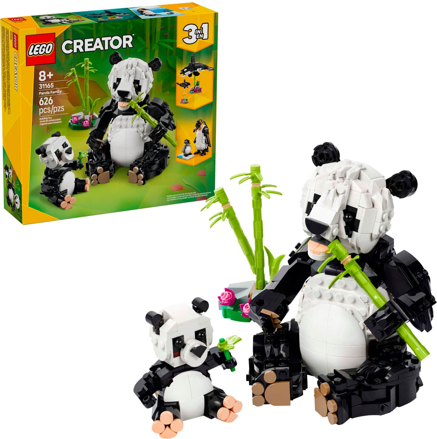 LEGO - Creator 3 in 1 Wild Animals Panda Family Building Toy 31165 - Front_Zoom