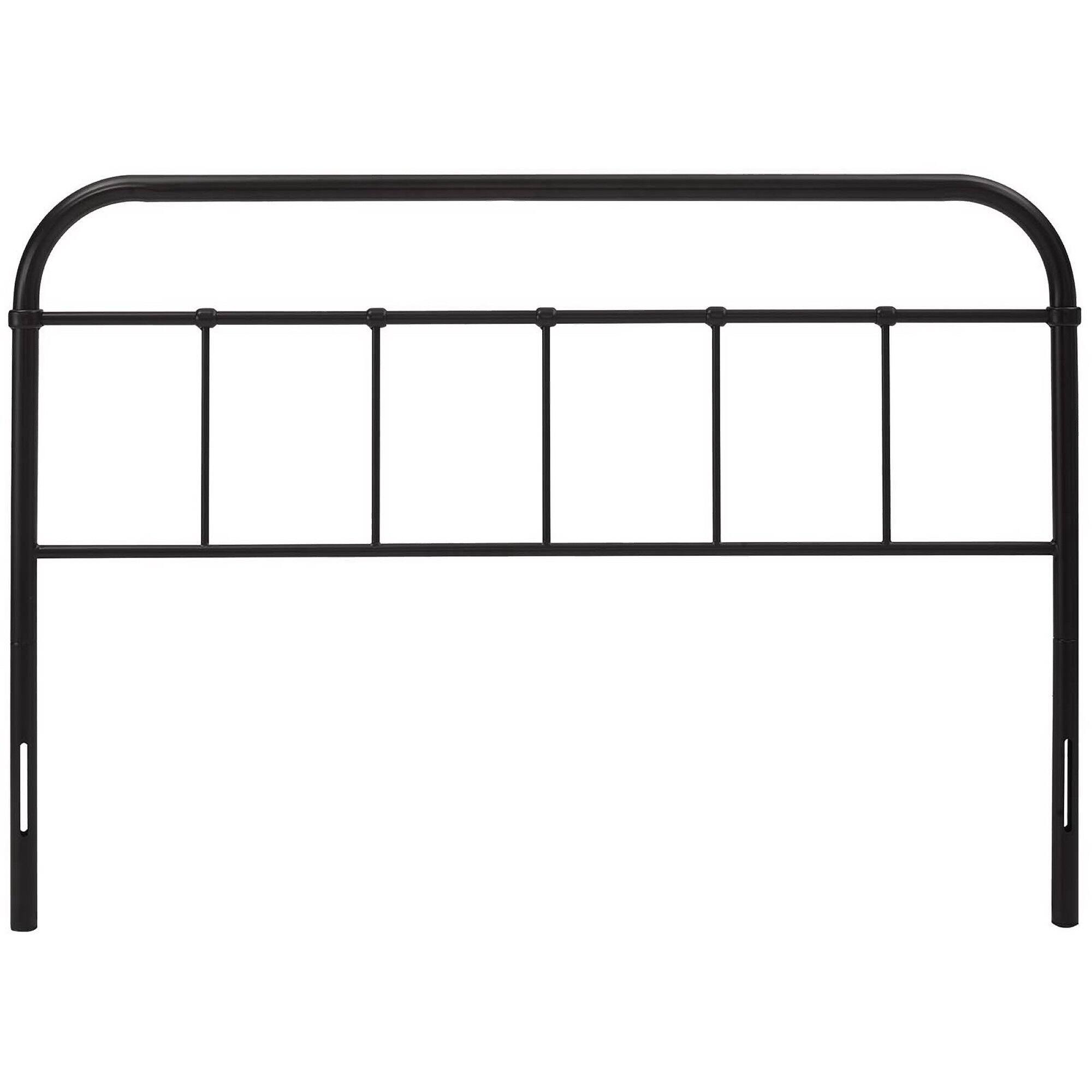 Alt View 2. Modway - Serena Steel Headboard - Brown.