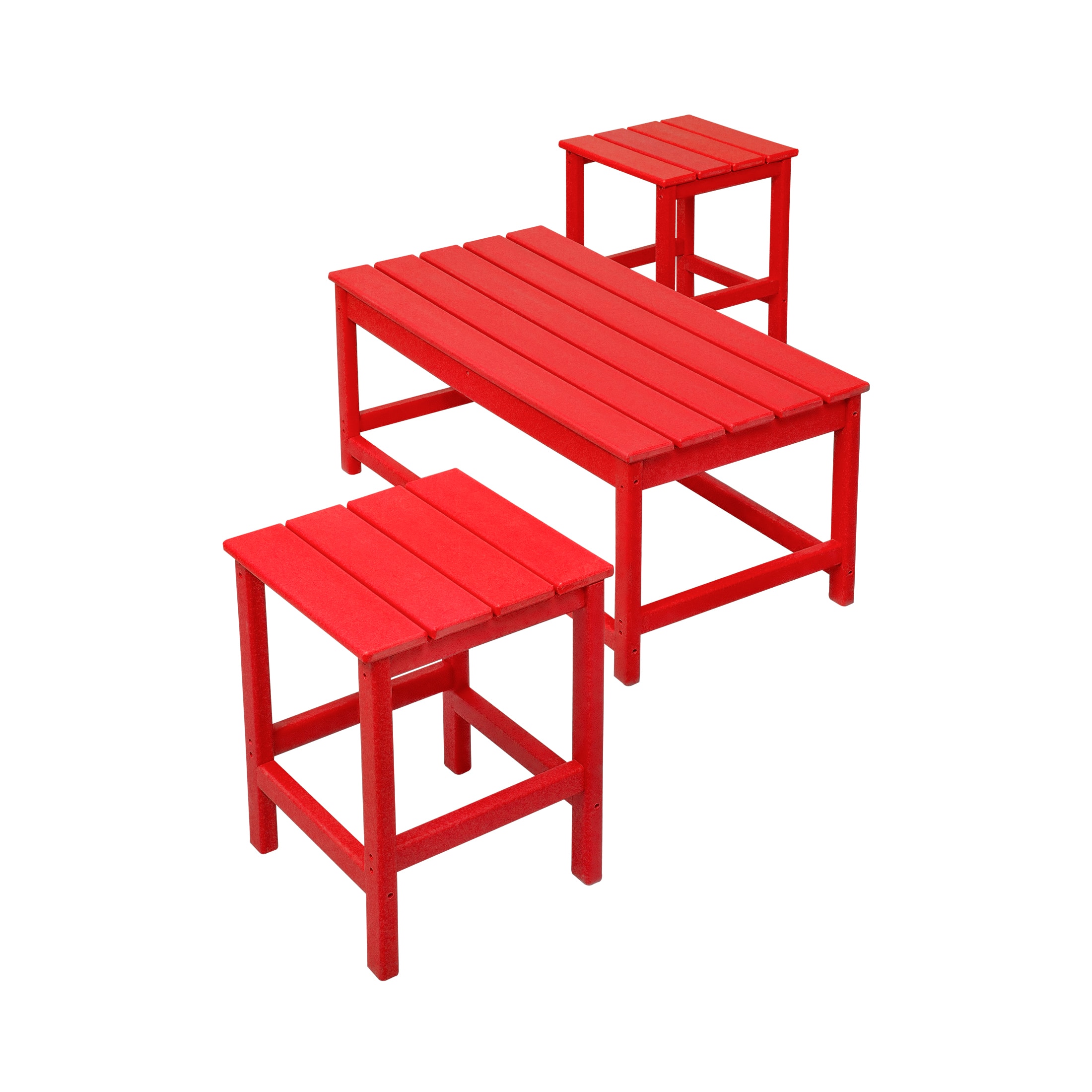 WestinTrends - Malibu 3-Piece set outdoor Coffee and Side table for Adirondack chair - Red price history on PriceWatchPro