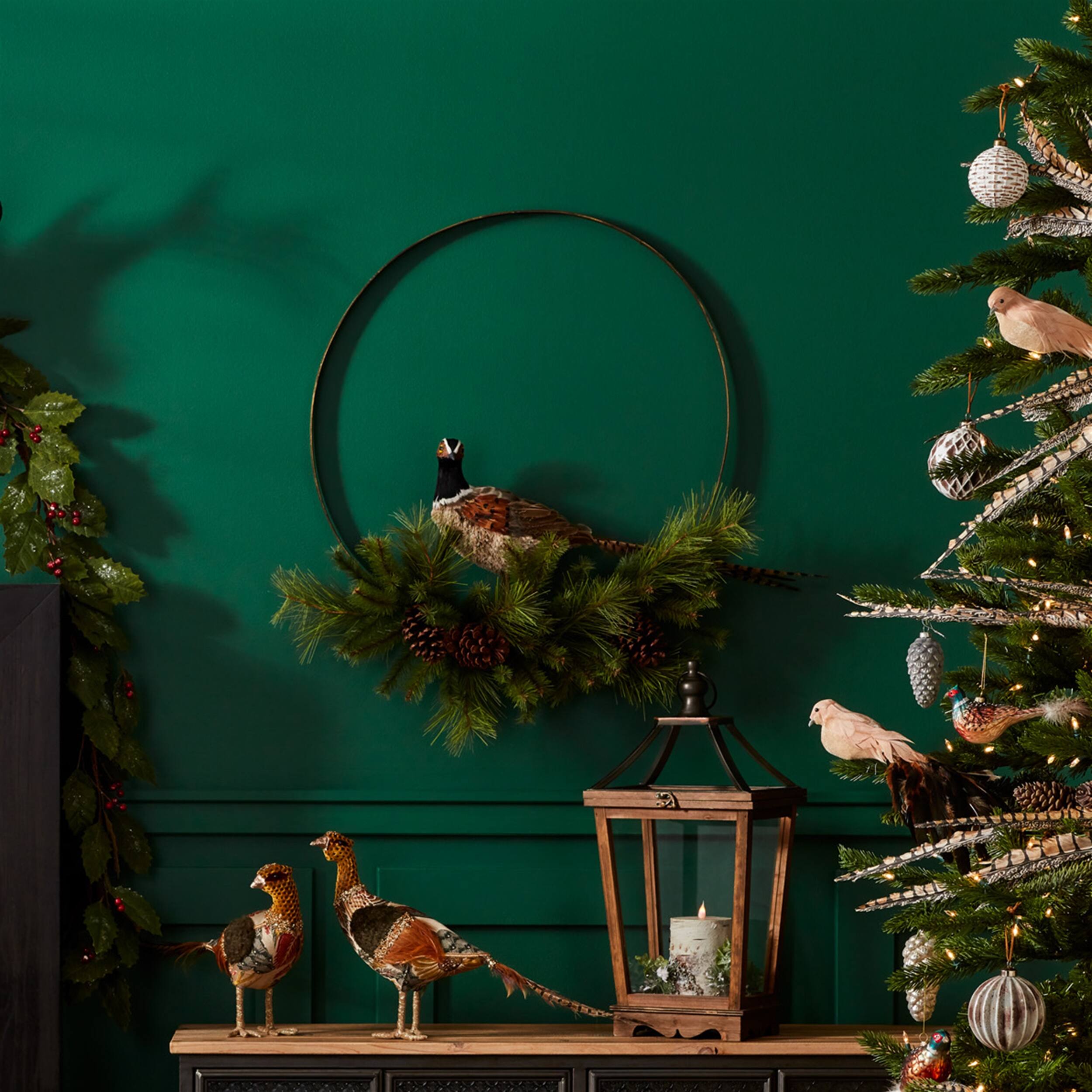 Back. BreeBe - Iron Metal Rings Wall Display (Set of 3) - Bronze.