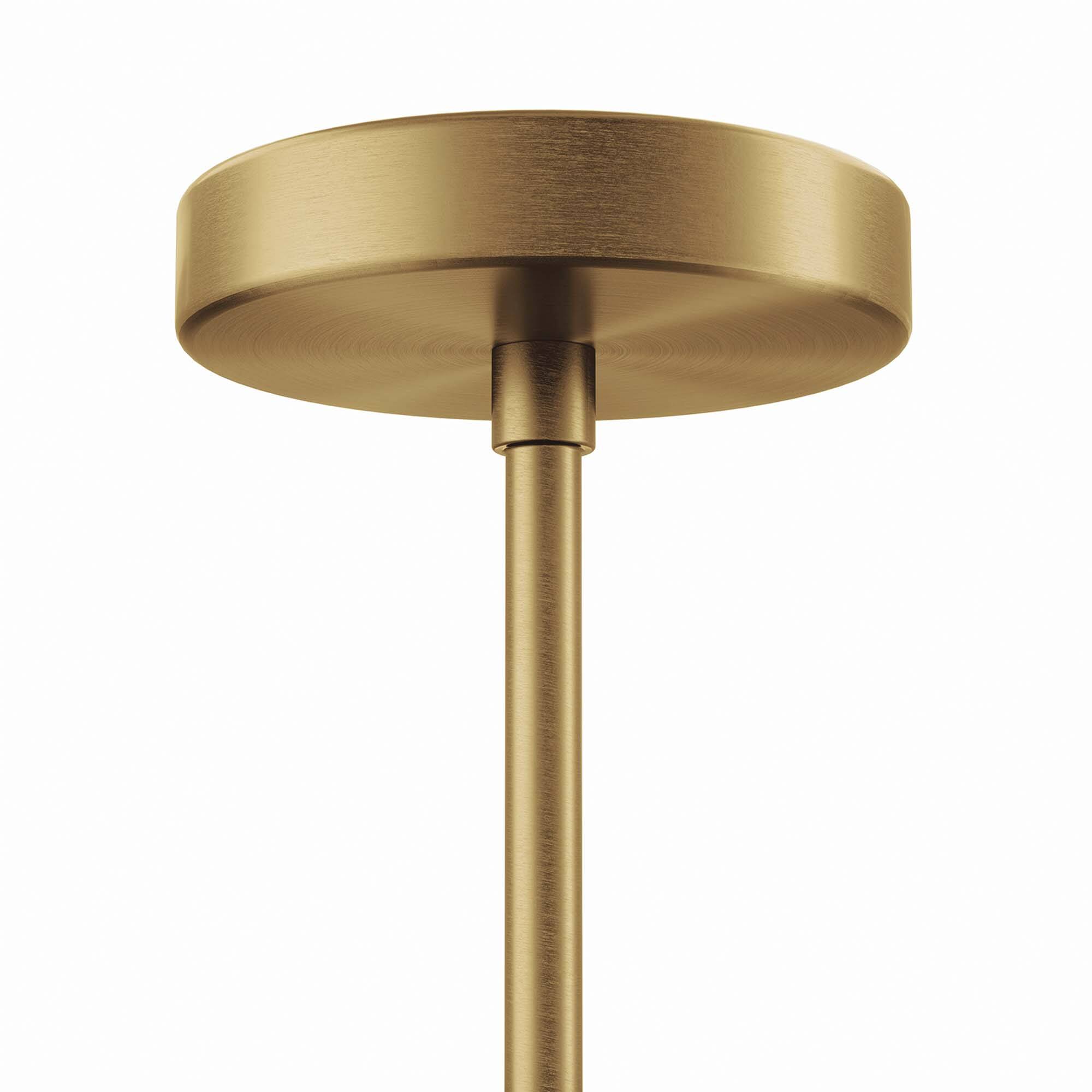 Alt View 4. Modway - Stellar 1-Light Pendant Light by Modway - Opal Satin Brass.