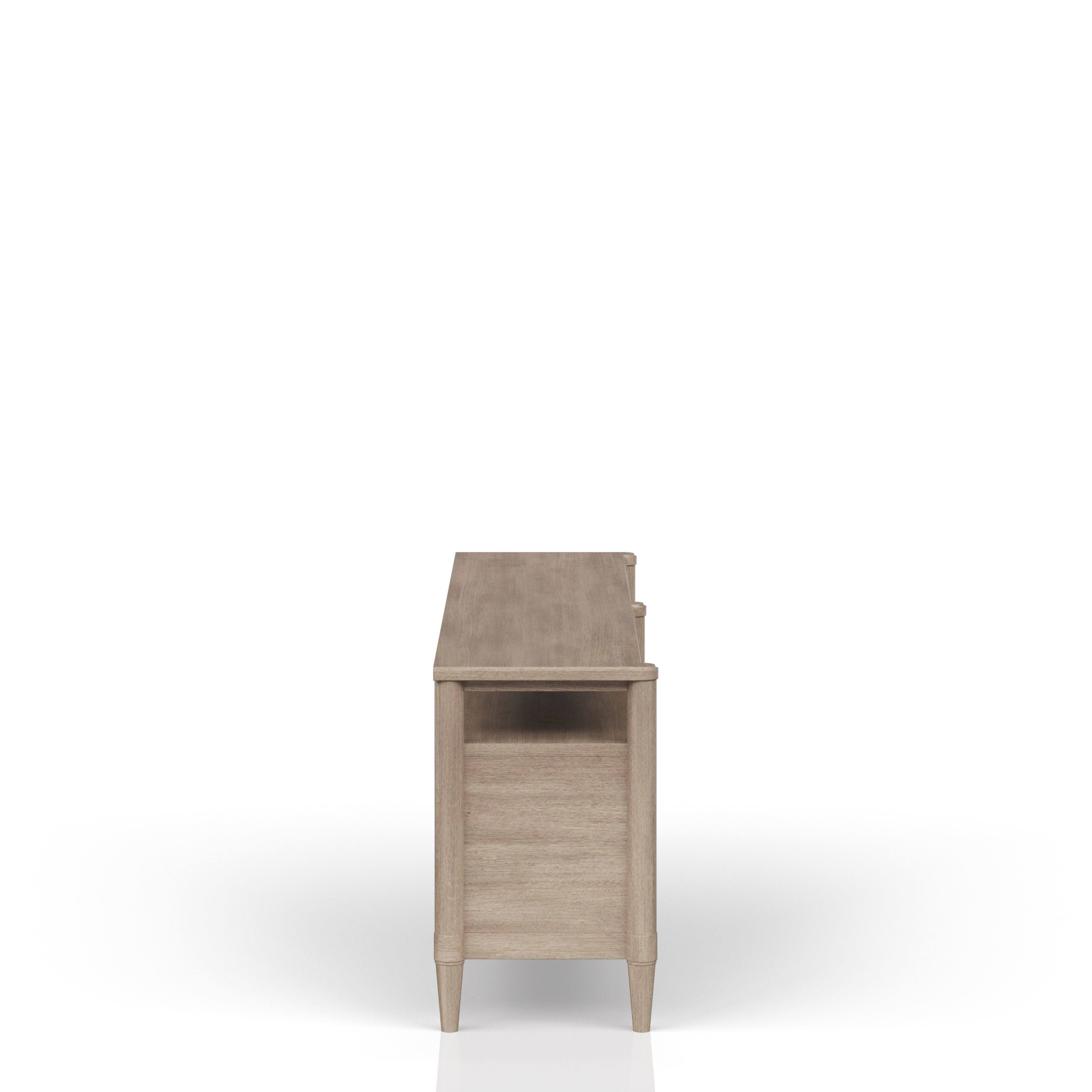 Alt View 3. Spaco - Spaco 72" Entertainment Center, TV Stand with Power Outlets, 4 Storage Cabinets, Transitional Sand Color for Living Room - Sand.