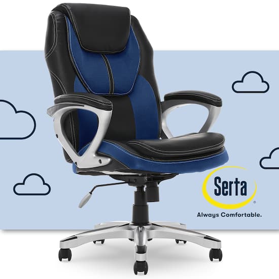 Serta Amplify Work or Play Ergonomic High Back Faux Leather
