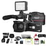 Bundle - Minolta - MN4KPRO UHD 4K60 Camcorder Kit, 128GB SDHC/SDXC UHS-I Card Memory Card - Black
