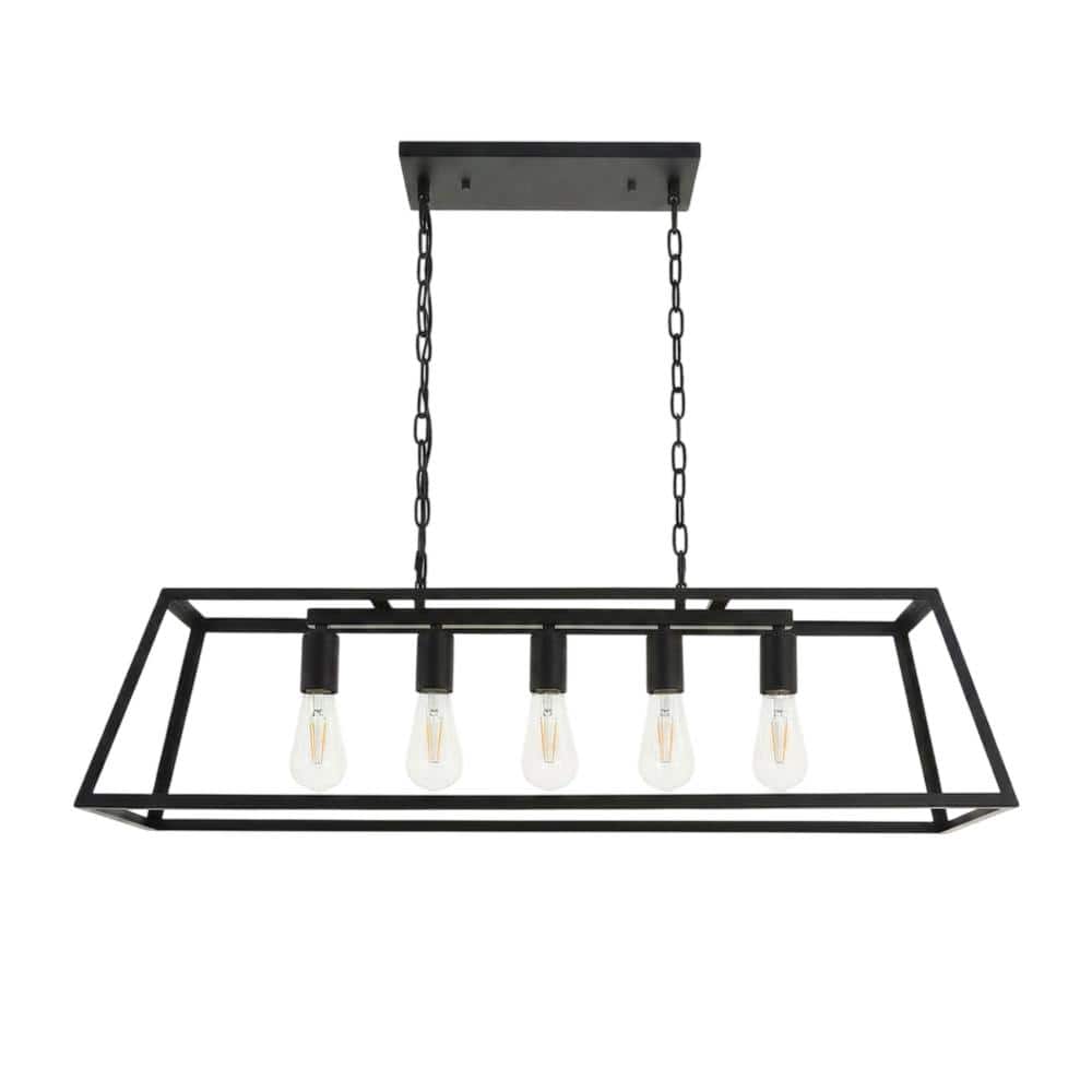 Living District - Resolute 5 light Pendant - Black price history on PriceWatchPro