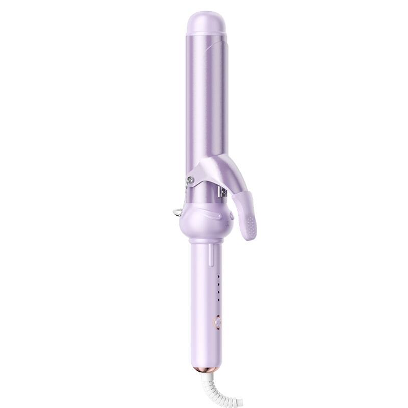Front. Cluzine - Ceramic Curling Iron, Fast Heat, Anti-Scald, Long-Lasting Curls for Beginners.