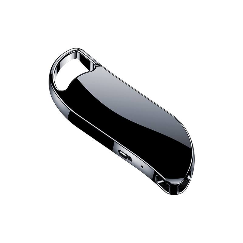 Front. Cluzine - Digital Voice Recorder, Metal Body Business MP3 Audio Recorder, Voice Activated Long Lasting Battery with USB Recording - Black.