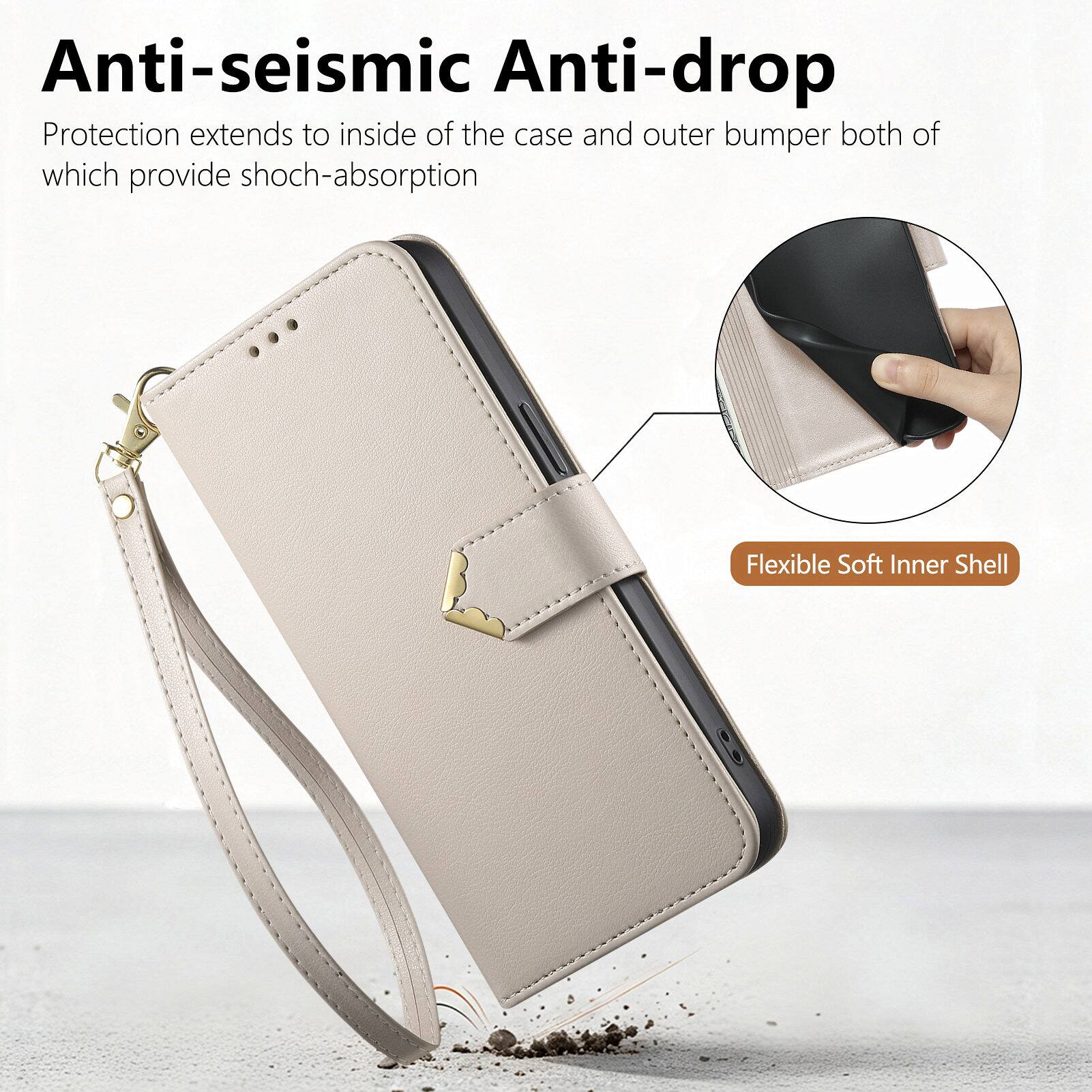 Anti-seismic Anti-drop Protection extends to inside of the case and outer bumper both of which provide shock-absorption

Flexible Soft Inner Shell