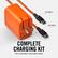 3 FT TYPE C
6 FT TYPE C
COMPLETE CHARGING KIT
WALL CHARGER & 2 INCLUDED CABLES