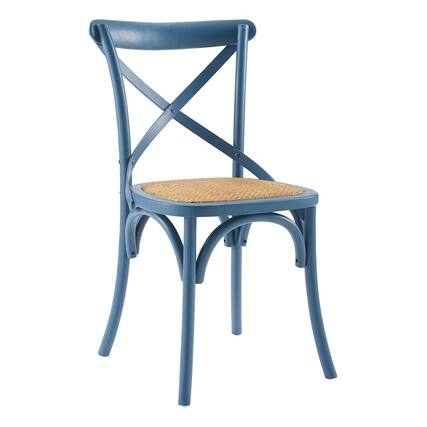 Front. Modway - Gear Dining Side Chair - Blue.