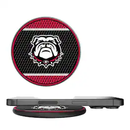 Keyscaper - Georgia Bulldogs Secondary Logo 10-Watt Mesh Design Wireless Charger - Multicolor