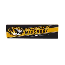 Evergreen Enterprises - Missouri Tigers 5" x 18" Shadow Logo Wood Mantle Sign - Multicolor