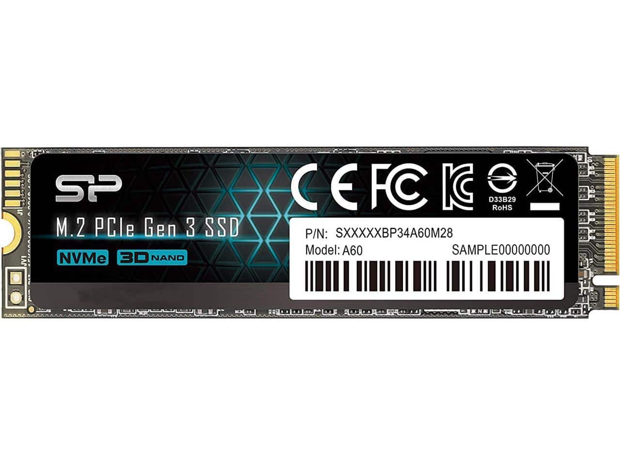 Silicon Power 256GB NVMe M.2 2280 PCIe Gen3 x4 SSD