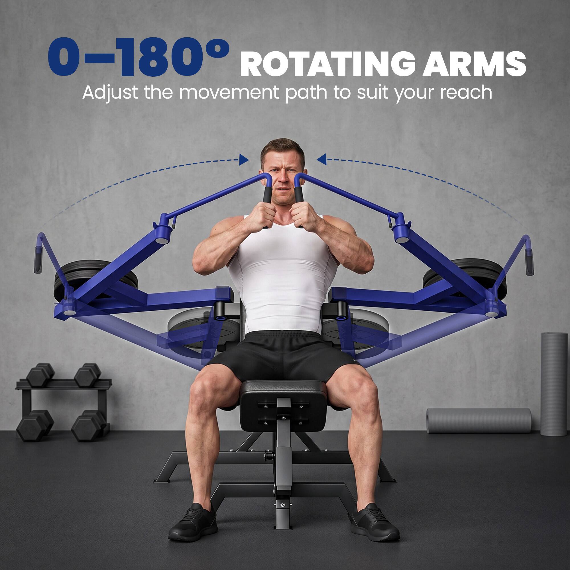 0-180° ROTATING ARMS  
Adjust the movement path to suit your reach