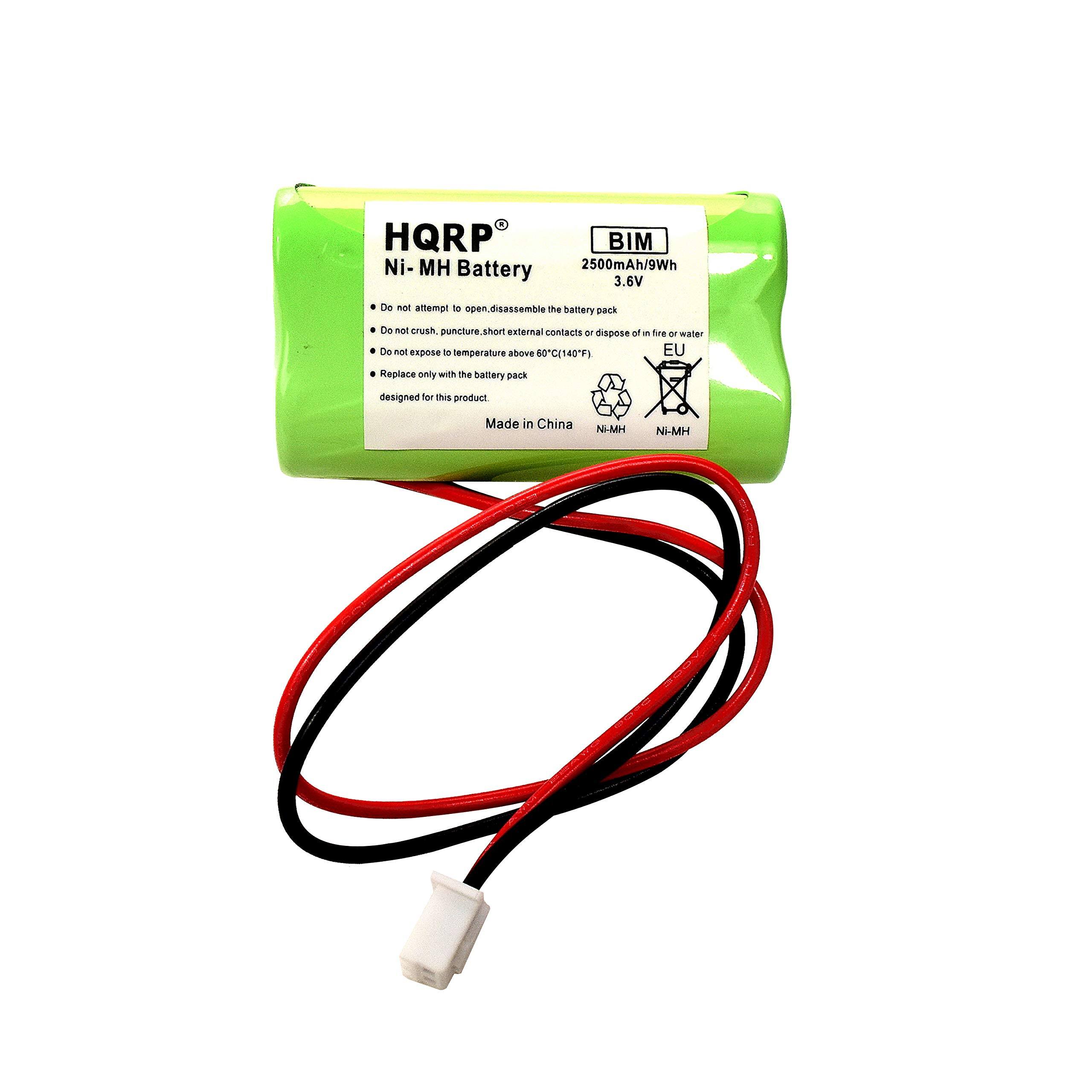 HQRP Ni-MH Battery  
BIM  
2500mAh/9Wh  
3.6V  

- Do not attempt to open, disassemble the battery pack  
- Do not crush, puncture, short external contacts or dispose of in fire or water  
- Do not expose to temperature above 60°C (140°F)  
- Replace only with the battery pack designed for this product  

Made in China  
Ni-MH  
NF-MH  

CE1407F  
EU