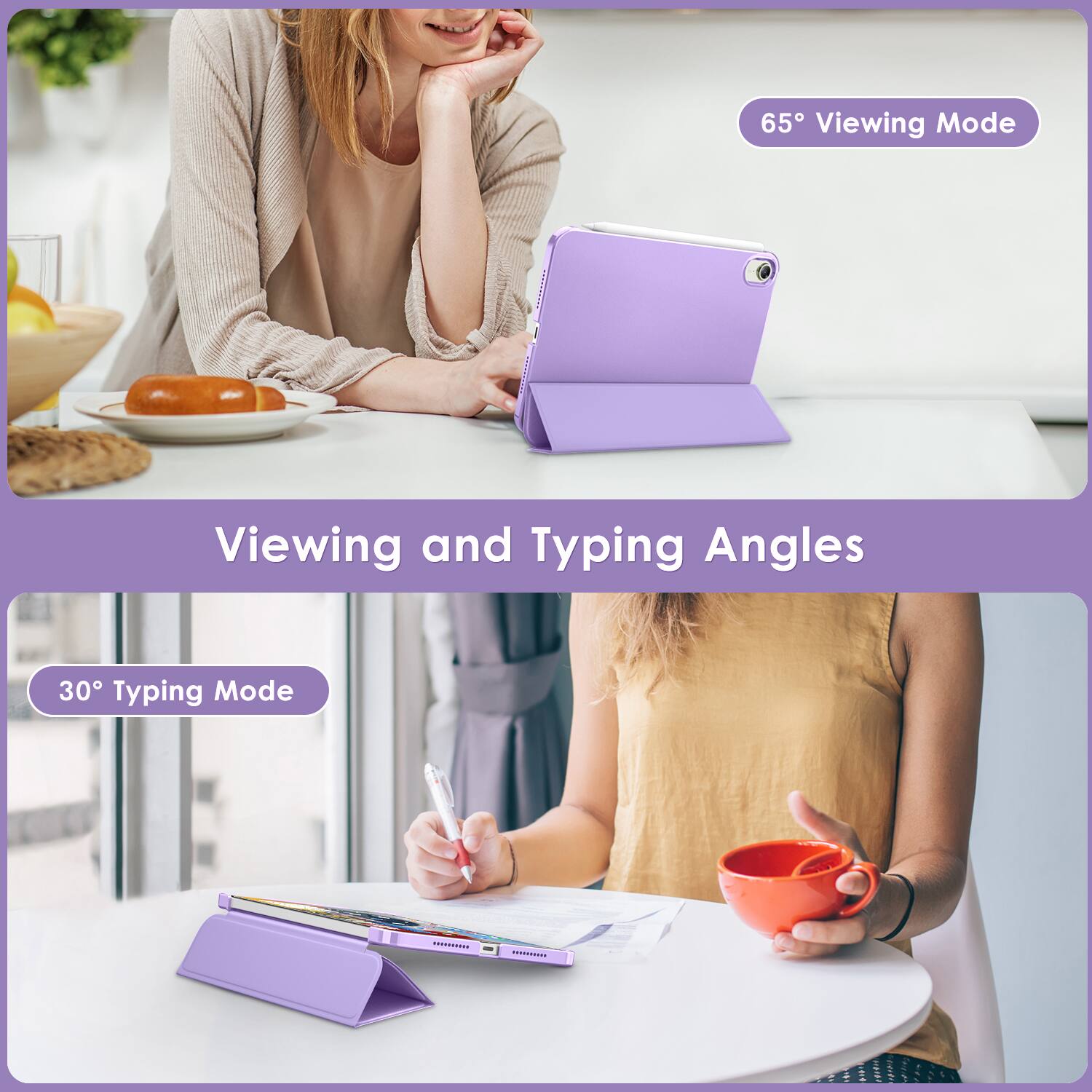 65° Viewing Mode  
Viewing and Typing Angles  
30° Typing Mode