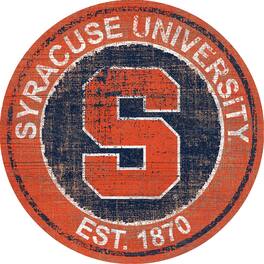 Fan Creations - Syracuse Orange 24'' Round Heritage Logo Sign - Multicolor