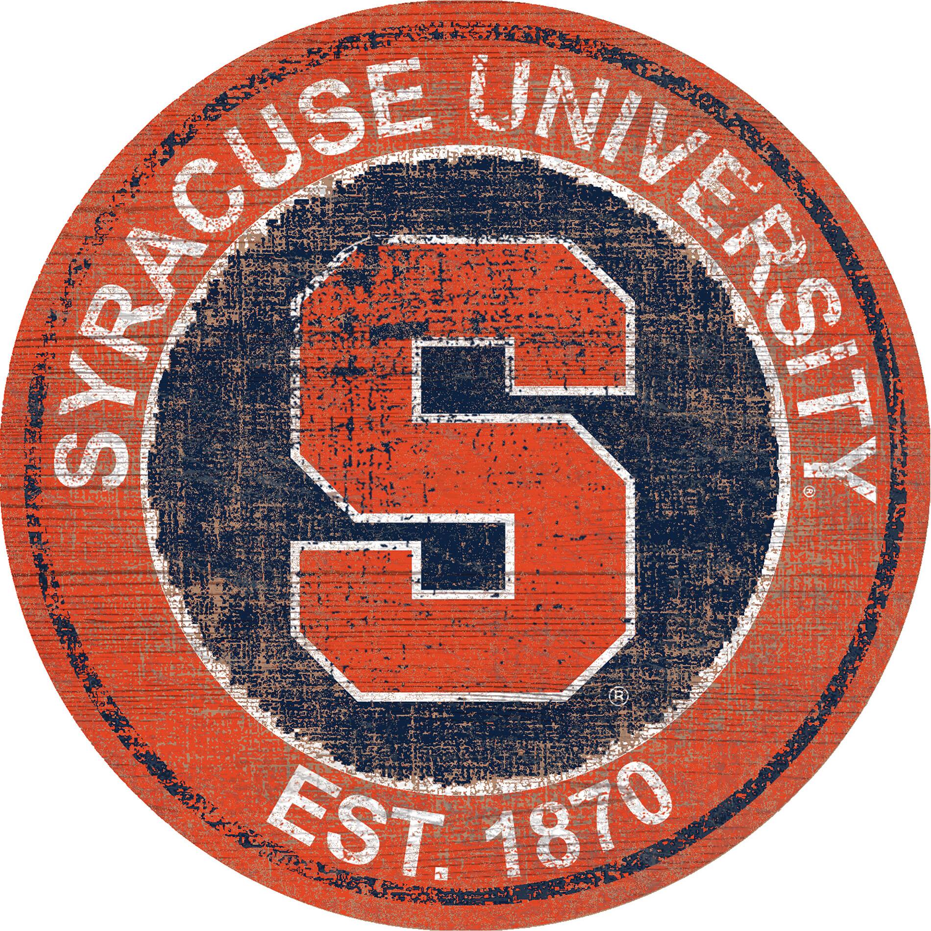 Syracuse Orange 24'' Round Heritage Logo Sign