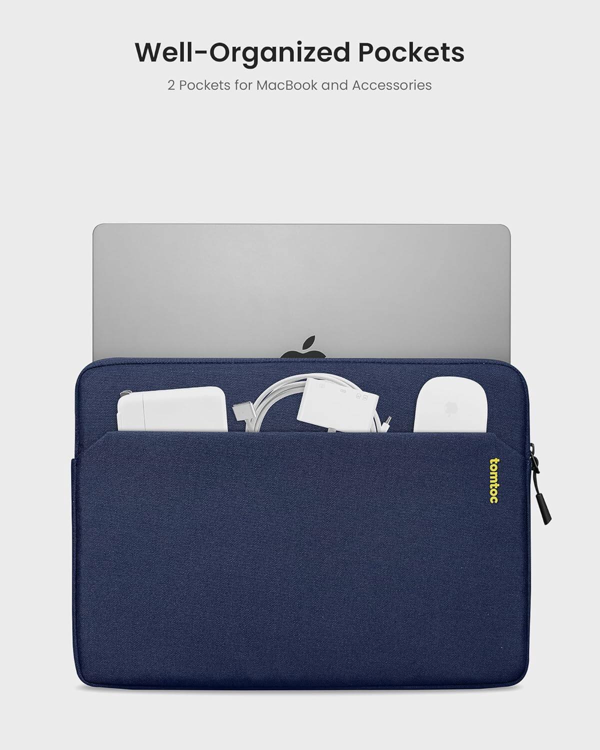 Well-Organized Pockets  
2 Pockets for MacBook and Accessories