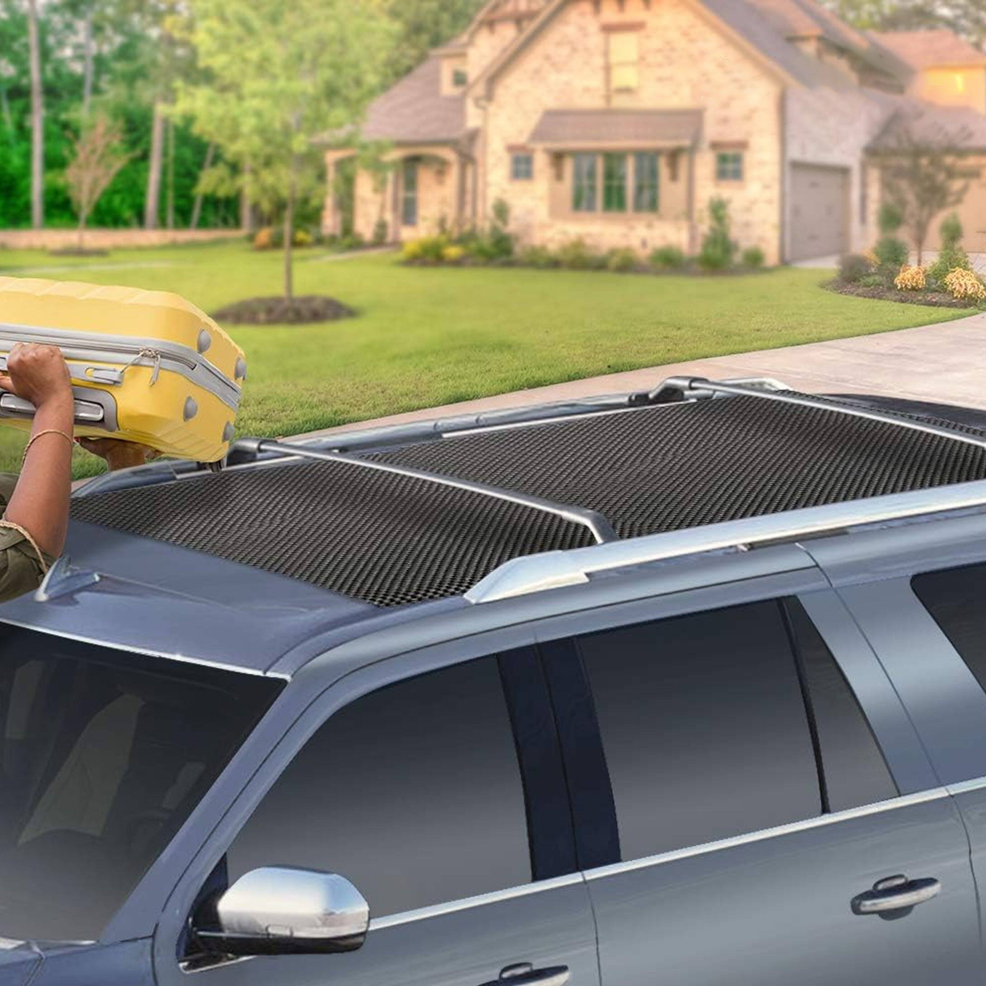 Back. Mockins - 60 in. x 40 in. Anti Slip Roof Mat for Vehicle Protection and Grip.