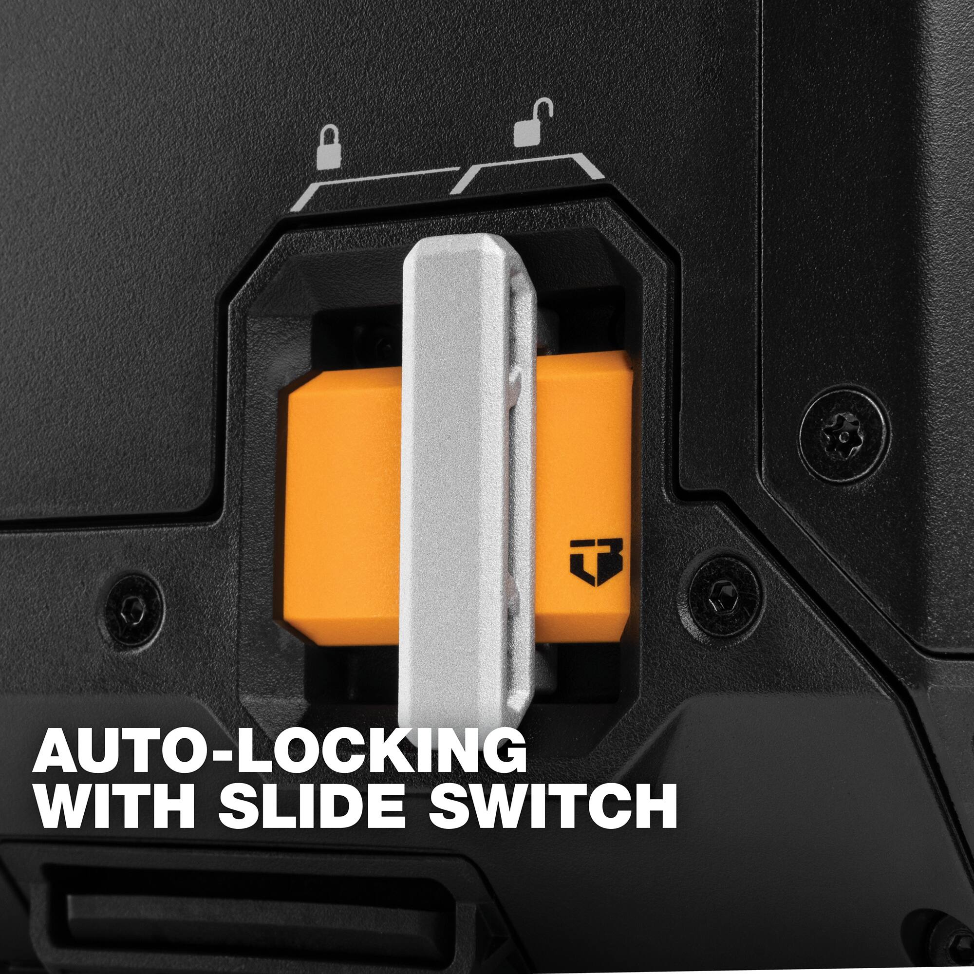 AUTO-LOCKING WITH SLIDE SWITCH