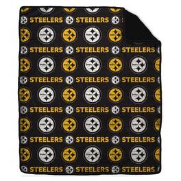 Pegasus - Pittsburgh Steelers Tonal Wordmark 60" x 70" Faux Fur Blanket - Multicolor