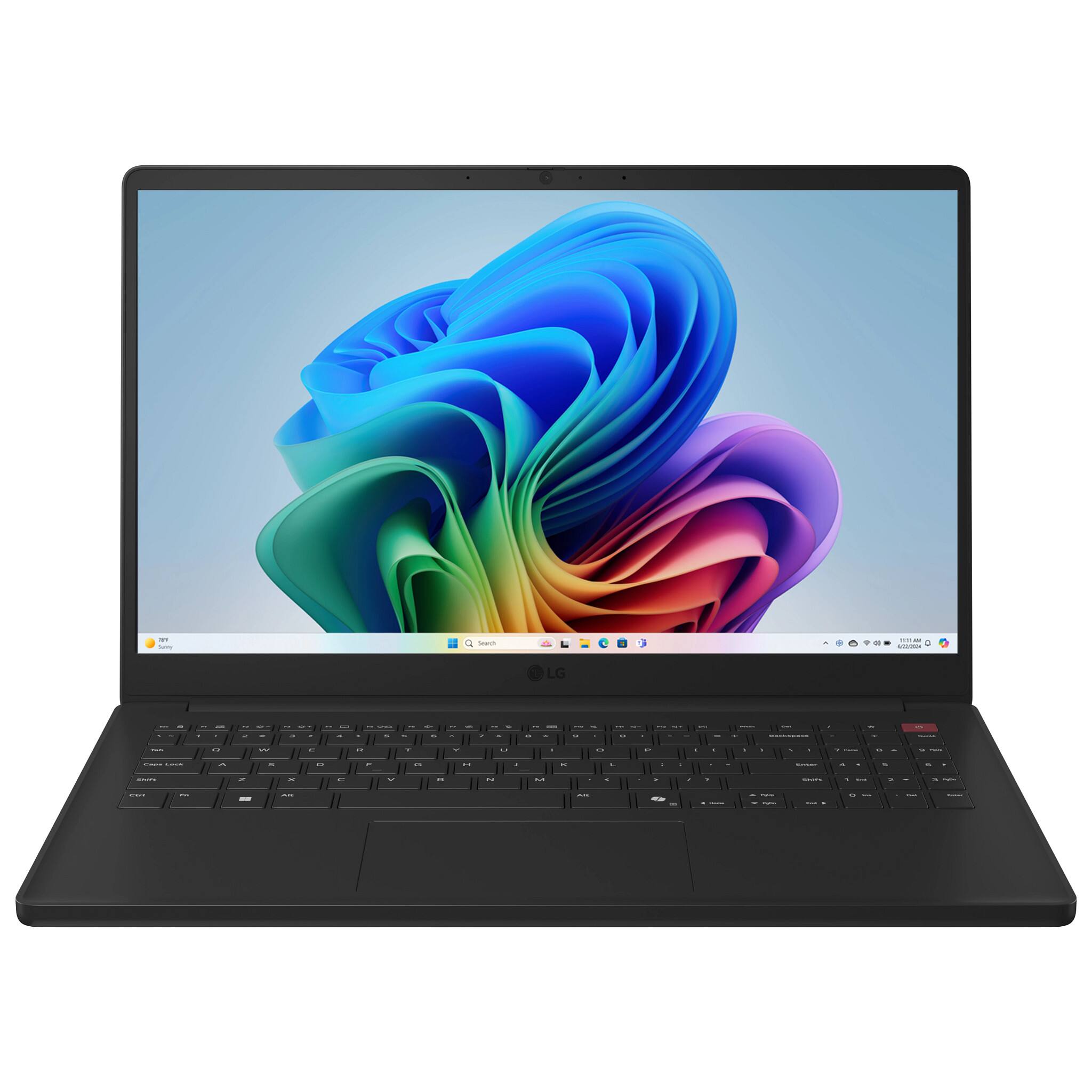 Angle. LG - gram Book 15" Touch-screen Laptop FHD Intel Core Ultra 5 115U Processor with 8GB RAM - 512GB SSD - Titan Black.