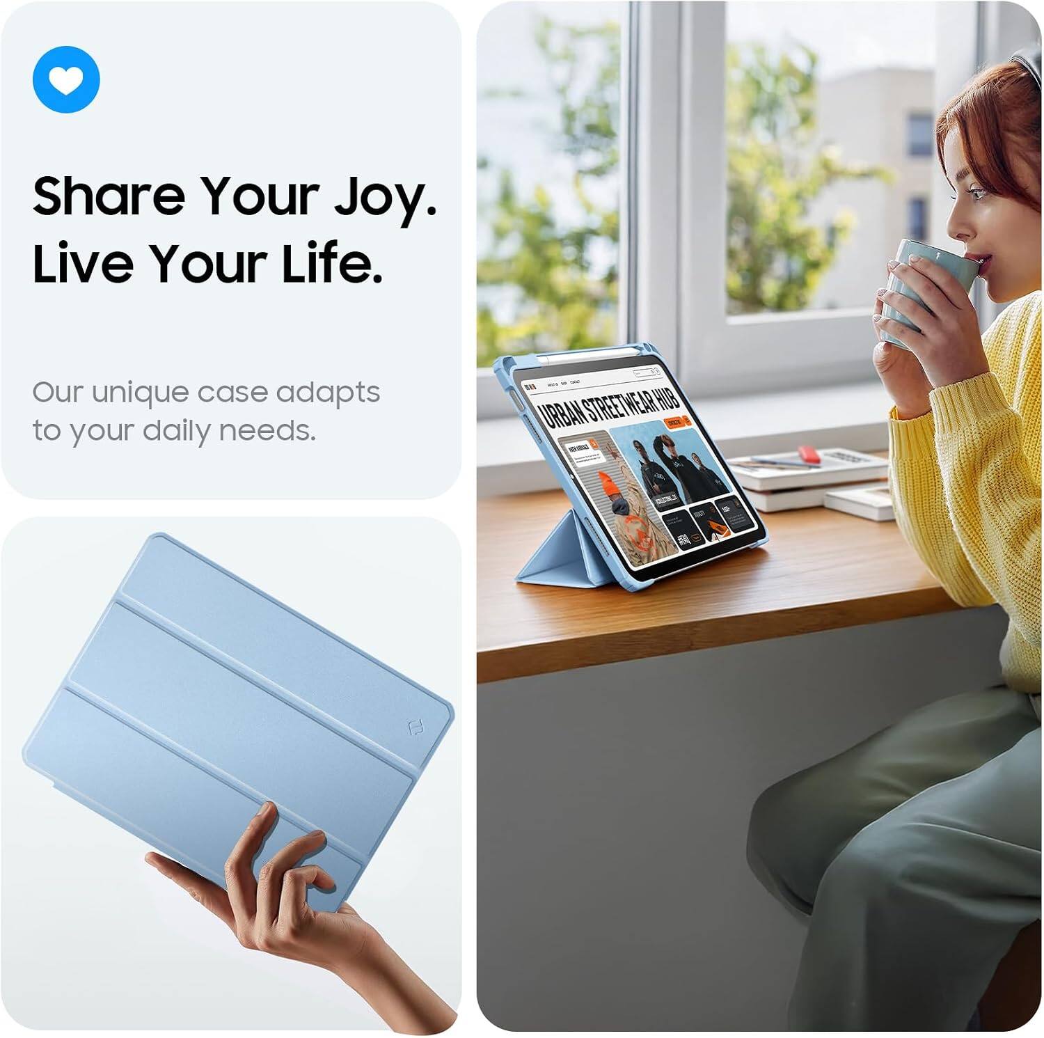 Share Your Joy. Live Your Life.  
Our unique case adapts to your daily needs.  
URBAN STREETWEAR HUB