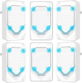 Cubilan - 6-Pack Plug-In Air Ionizer Negative Ion Air Purifier For Home Office - White