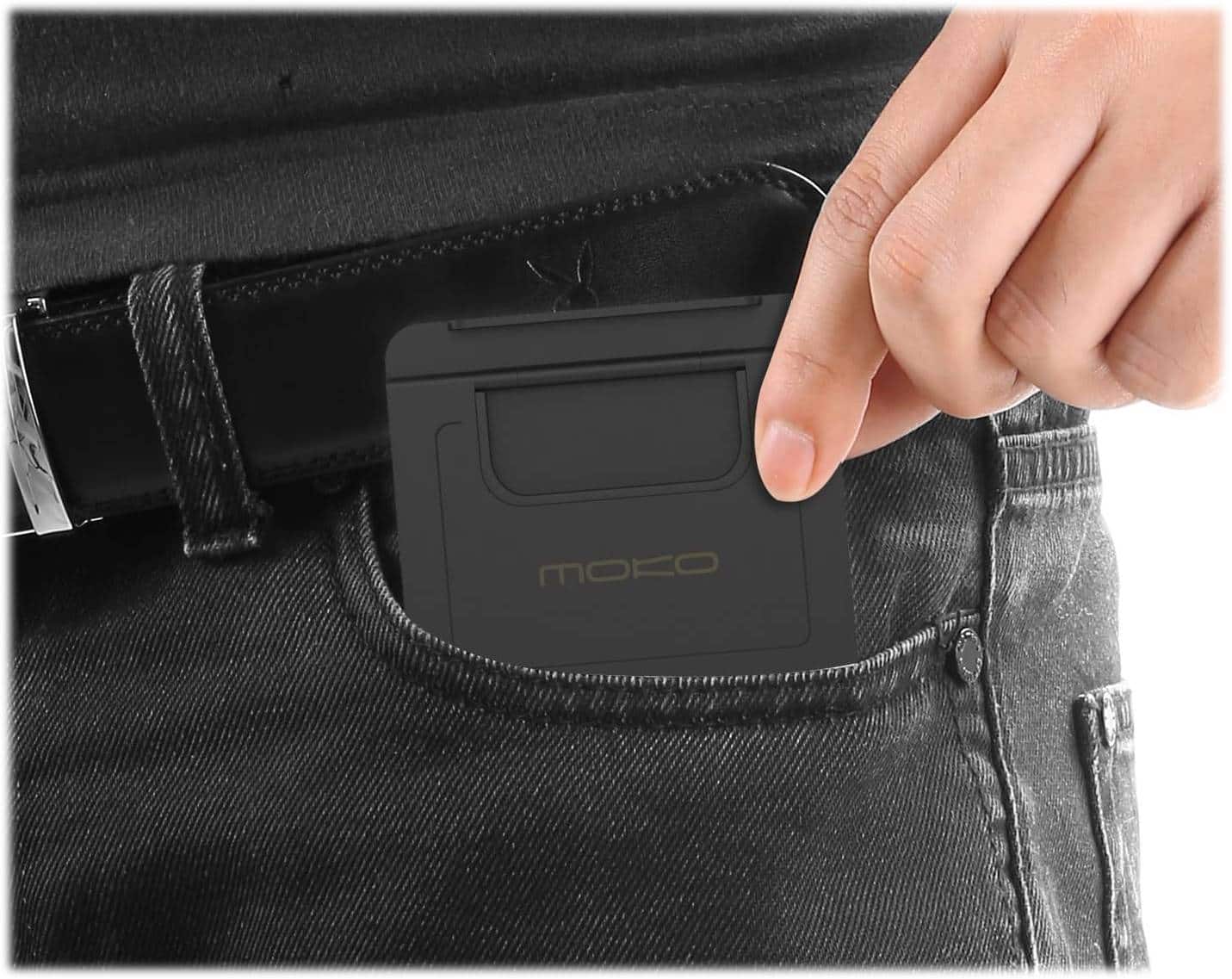 Alt View 15. SaharaCase - Foldable Stand for Most Cell Phones and Tablets up to 10" - Black.