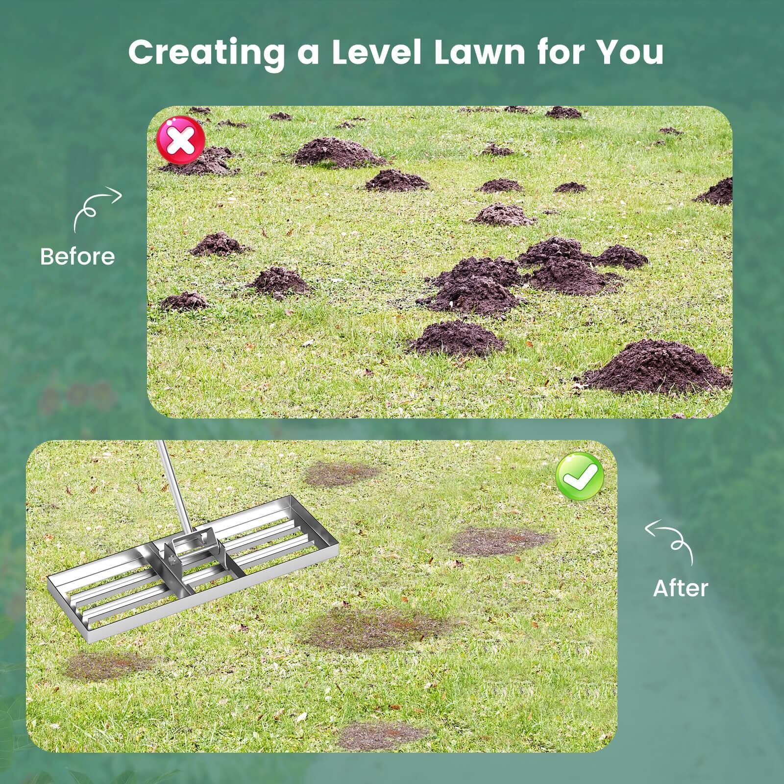 Creating a Level Lawn for You

Before

After