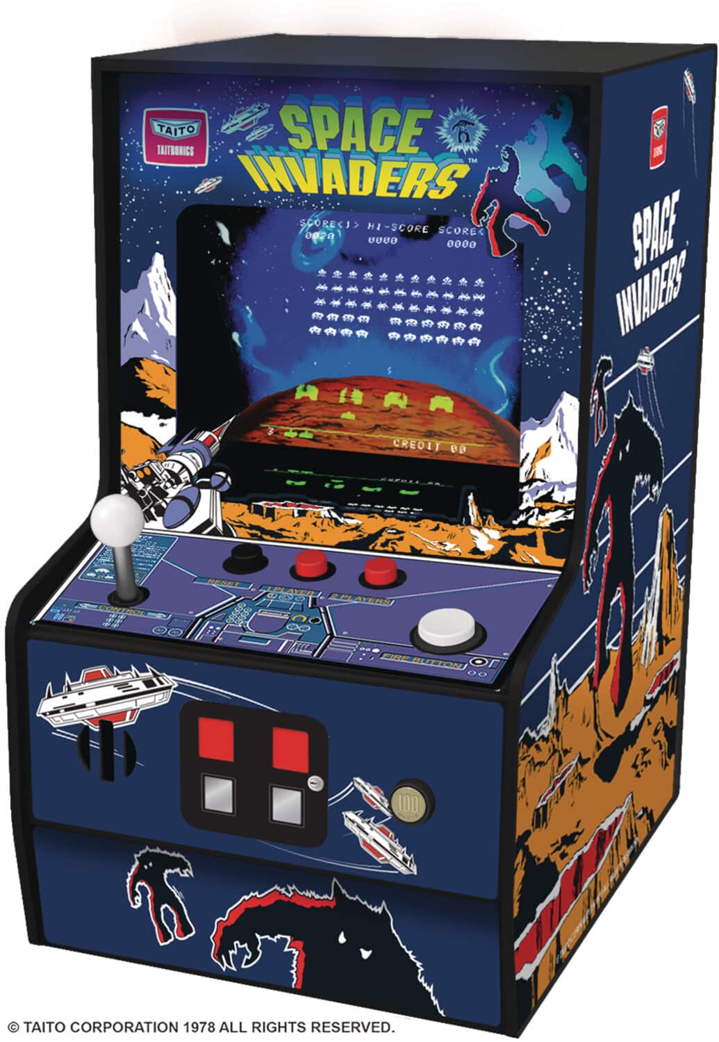 Space Invaders Micro Player Retro Arcade Machine GAMES