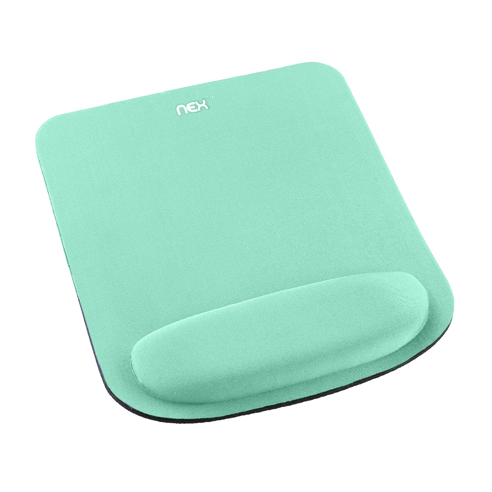 Oumilen - Ergonomic Mouse Pad with Memory Foam Wrist Rest - Non-Slip Base for Office, Gaming, and Daily Use - Mint