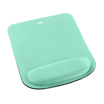 Front. Oumilen - Ergonomic Mouse Pad with Memory Foam Wrist Rest - Non-Slip Base for Office, Gaming, and Daily Use - Mint.