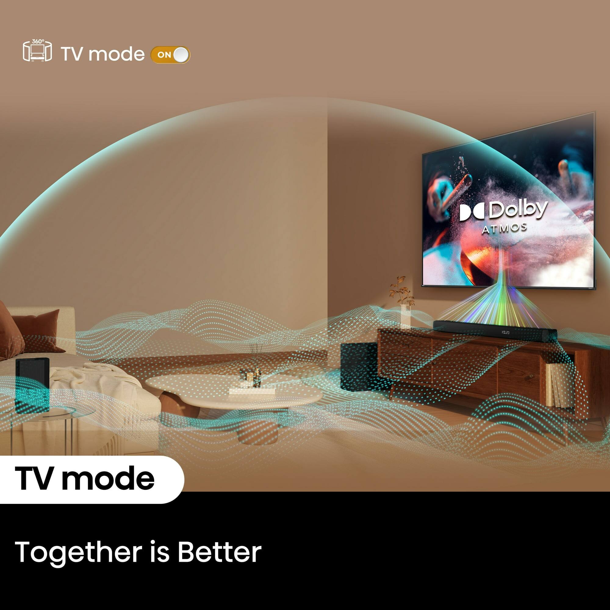 360 TV mode ON, TV mode, Together is Better