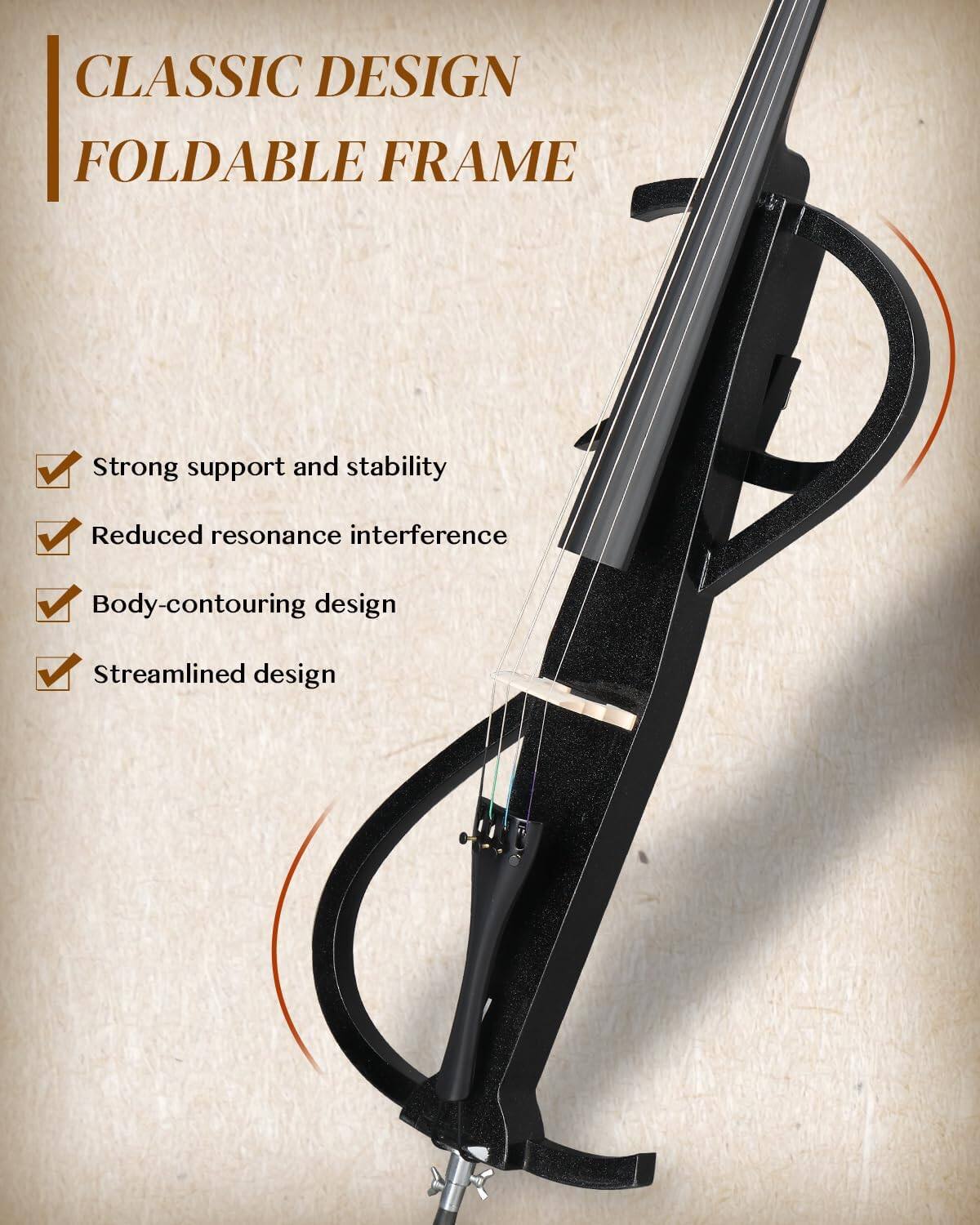 CLASSIC DESIGN FOLDABLE FRAME

- Strong support and stability
- Reduced resonance interference
- Body-contouring design
- Streamlined design