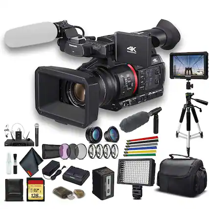 Panasonic 4K Professional 4K Camera with 128GB SD Card