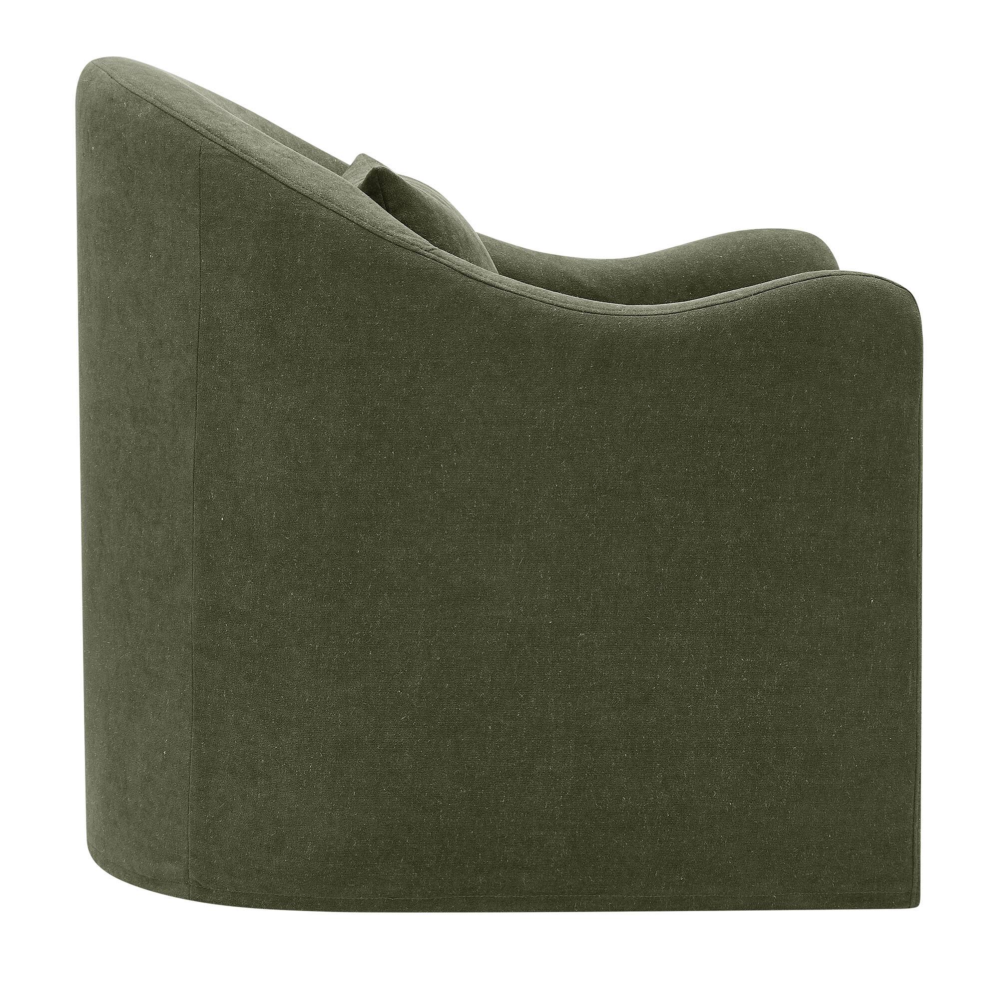 Alt View 2. Modway - Bardot Slipcovered Linen Blend Accent Chair by Modway - Sage.