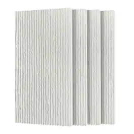 Boyel Living - 4-Pack 23.62-in x 47.24-in 3D Faux Stone Polyurethane Wall Panel - Natural