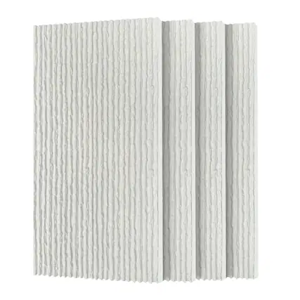 Front. Boyel Living - 4-Pack 23.62-in x 47.24-in Natural 3D Faux Stone Polyurethane Wall Panel - Natural.